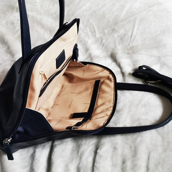 Derek Alexander Navy Blue Leather Bag - Picture 12 of 16